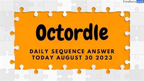 Octordle is a unique spin on Wordle, Dordle, and Quordle that gives you 13 chances to guess all eight words of the day. . Octordle daily sequence answer today